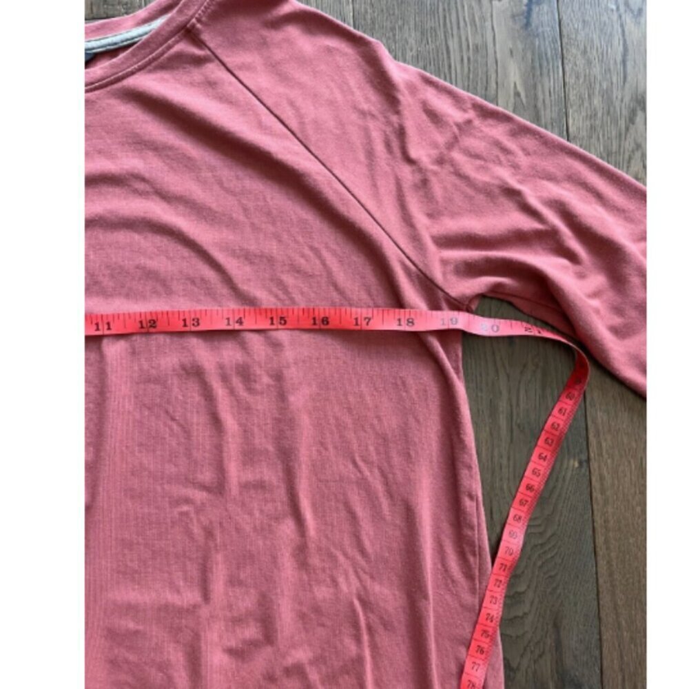 Free Fly Bamboo Long Sleeve Crewneck Shirt Size XS Mauve Coral Pink Women's - Picture 6 of 7